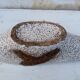 Large fruit cup Vallauris fat lava vintage 1950/1960