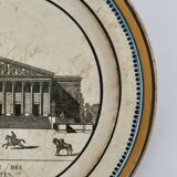 Plate in earthenware of choisy le roy (1804-1823) "chamber of deputies"