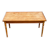 Table basse rectangulaire vintage en bois massif
