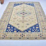 Vintage hand-knotted bohemian rug sku 3521