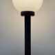 Lampe vintage des années 70 en métal et opaline