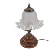 Lampe à poser vintage abat jour tulipe