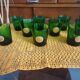 10 Water glasses DUBONNET piece louis gold vintage art deco design PN France