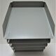 Two vintage lacquered steel desk sorters