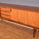 Restored Long EON Elliots of Newbury Teak & Zebrano Long Retro RHF Sideboard