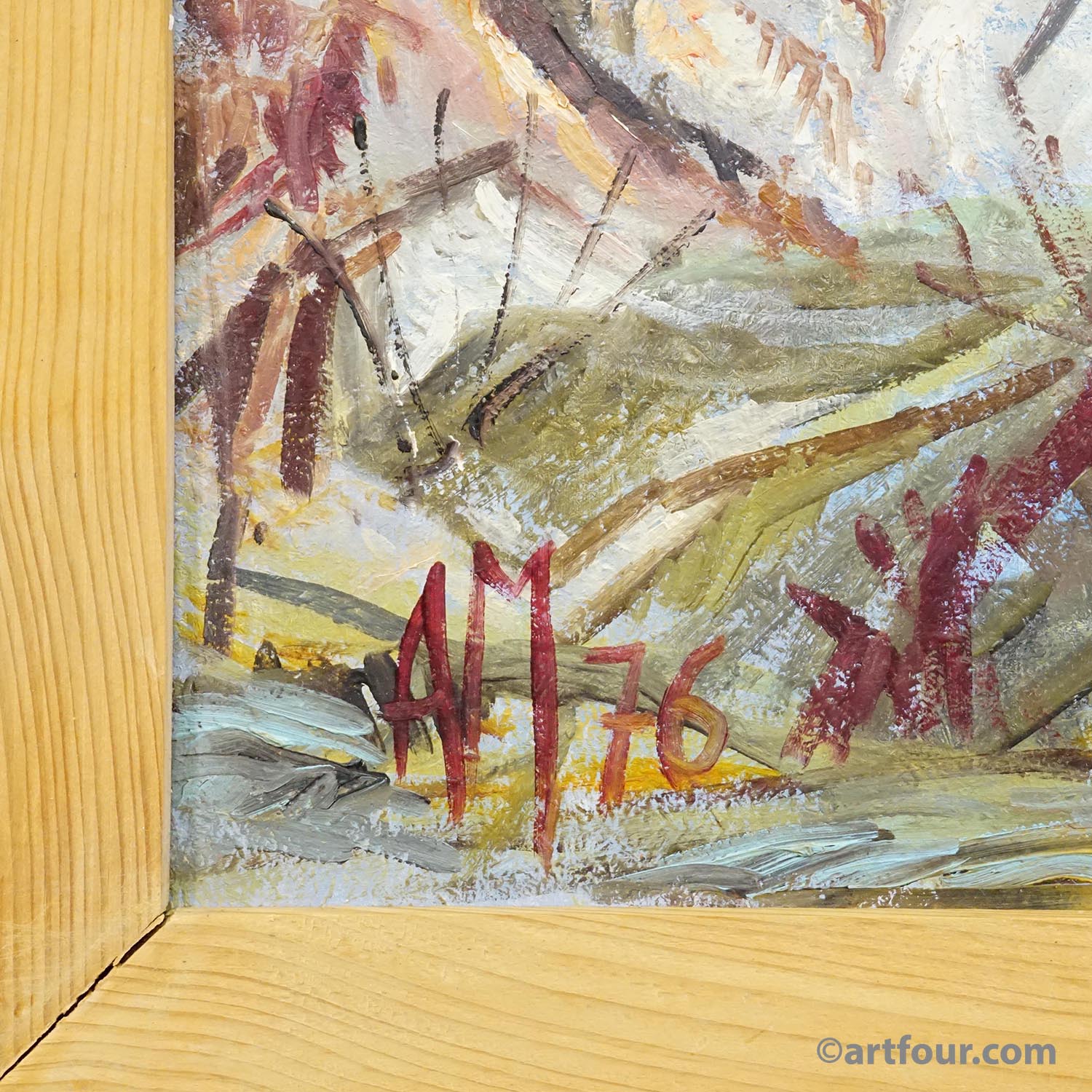 Oil painting by Alexander Michael – South Tyrol, 1976