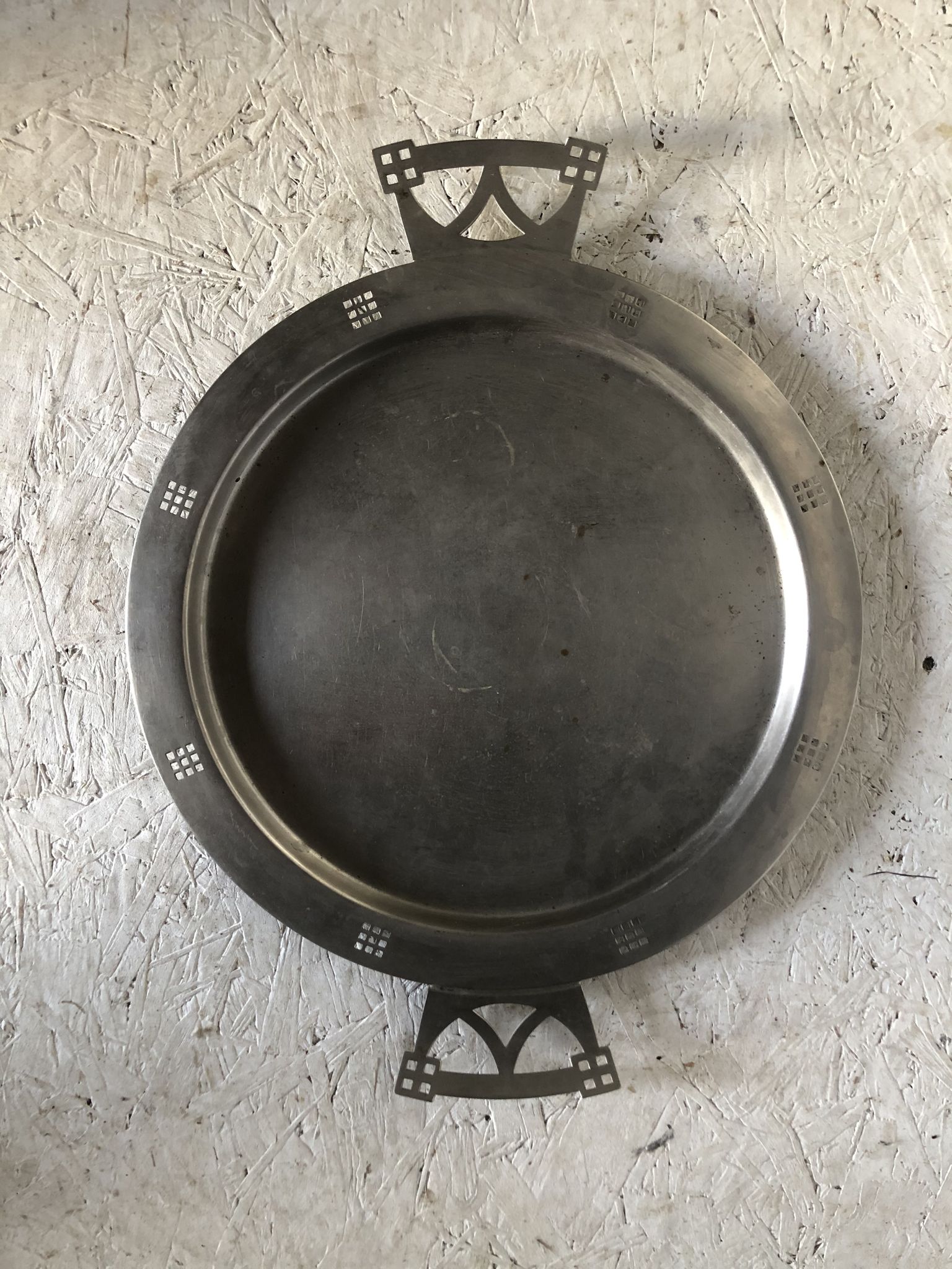 Flat Arts and Crafts Art Nouveau in silver metal manufacture WMF