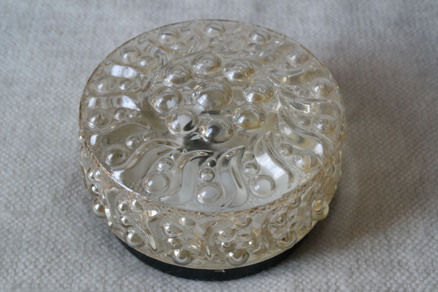 Ceiling light bubbles Helena Tynell amber glass