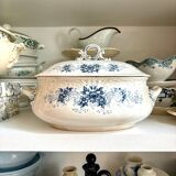 Sarreguemines tureen in iron clay, “Aida” service