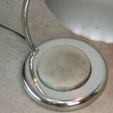 Mid-Century Italian Big Button Table Lamp in Chrome