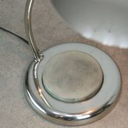 Mid-Century Italian Big Button Table Lamp in Chrome