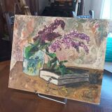 Lilac painting signed