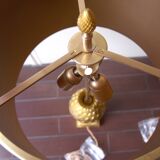 Paire de lampes Maison Charles modèle Persane abats jour en laiton restaurées