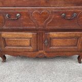 Buffet cabinet in oak with 4 doors and 1 drawer from the 18th century