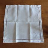 Tablecloth and old towels in embroidered linen