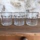 Set of 3 old jam glass jars