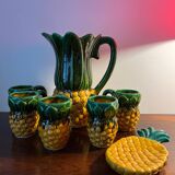 Porcelain and slip refreshment service, Vallauris circa 1940