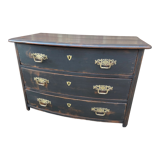 Alsatian curved chest of drawers XVIIIth patinated