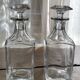 Crystal carafes with stoppers