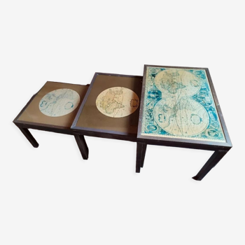 3 tables gigognes art deco