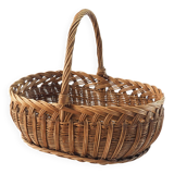 Rattan basket weaving