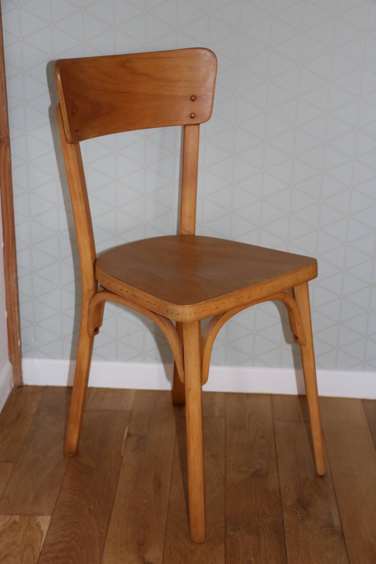 Set of 6 Baumann chairs No. 33 light beech