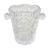 Cut crystal ice bucket