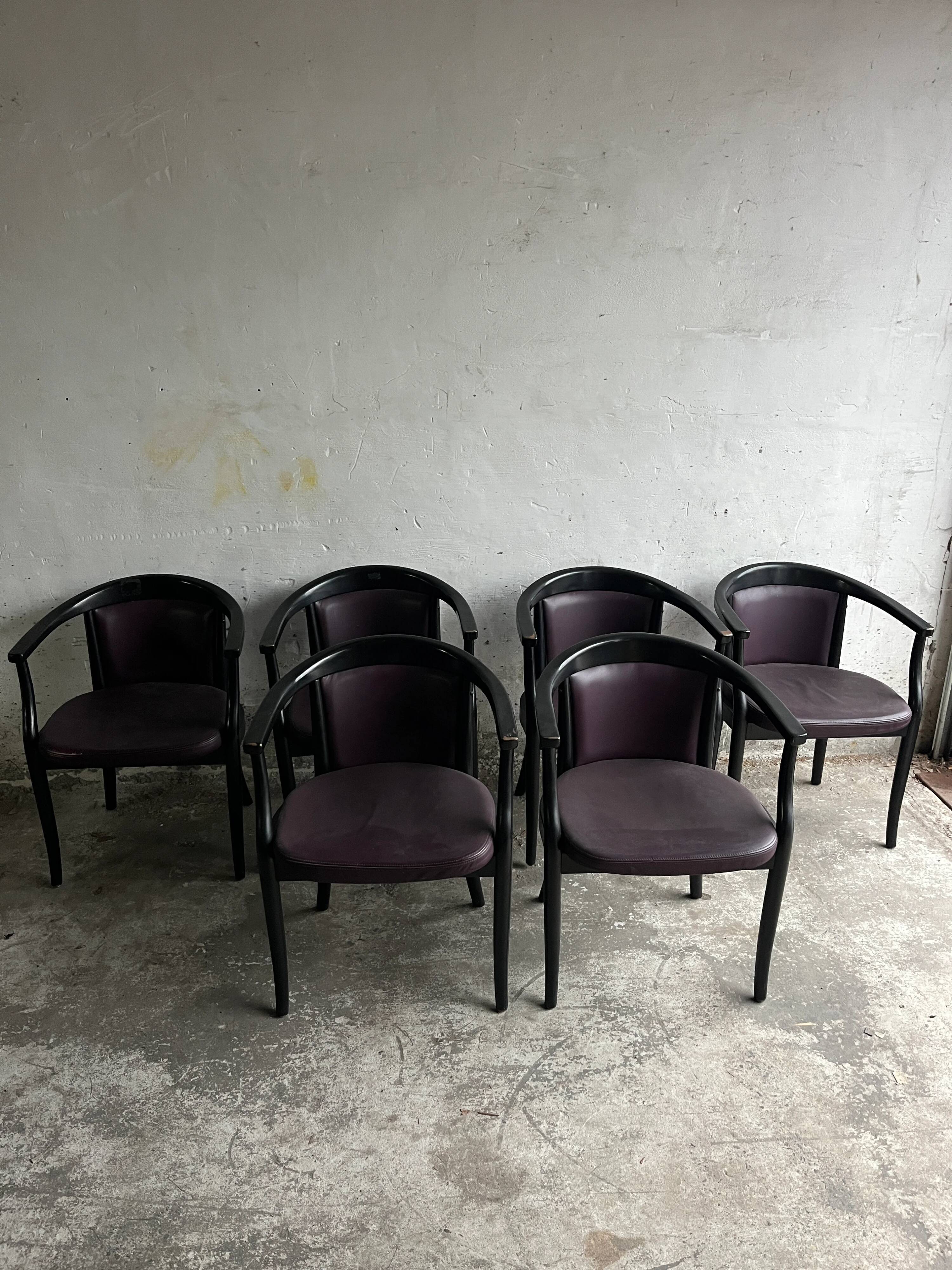Lot de 6 fauteuils Gemla Sweden – Sabena Aviation