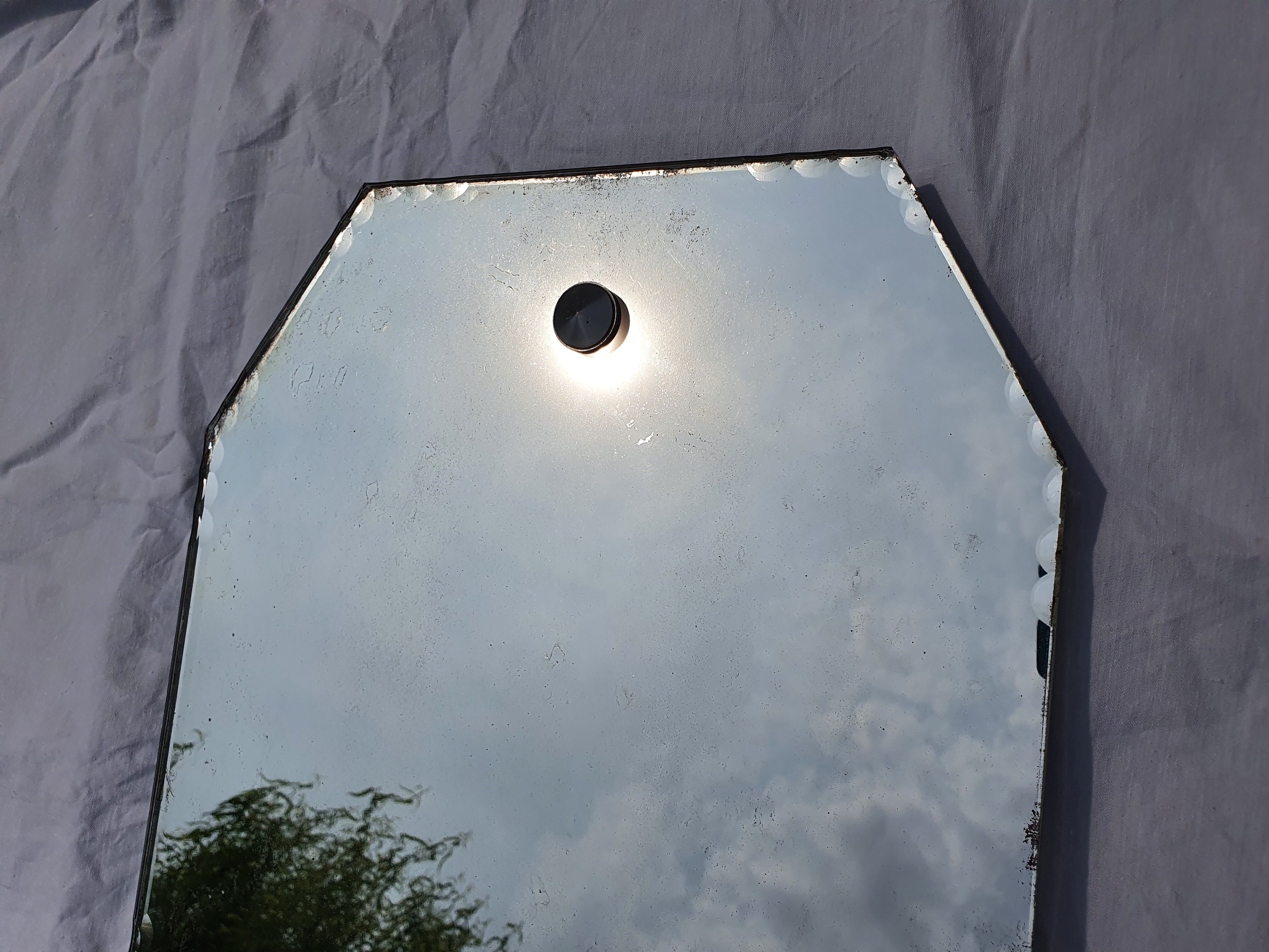 Art Deco beveled mirror