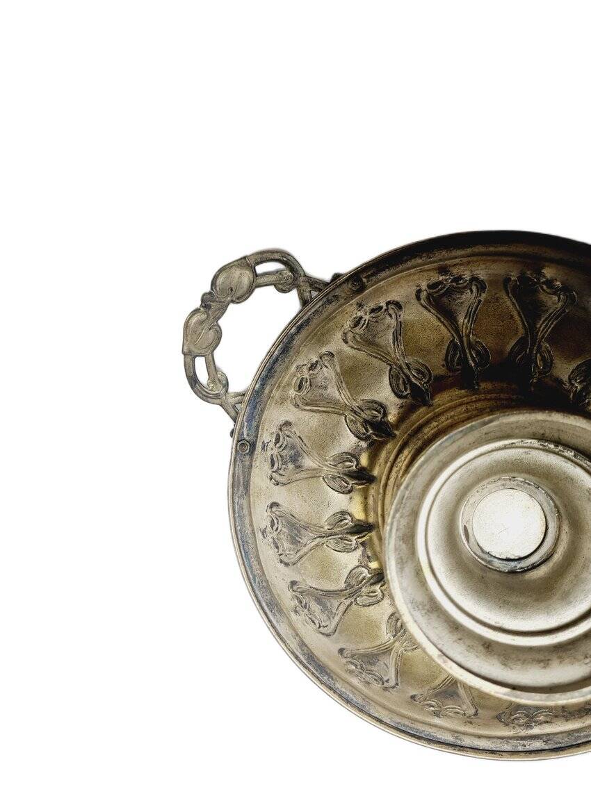 Art Nouveau fruit bowl on stand, Sweden, 1900s