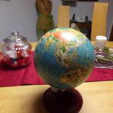 Polish 1960 terrestrial globe