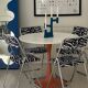 6 zebra folding chairs