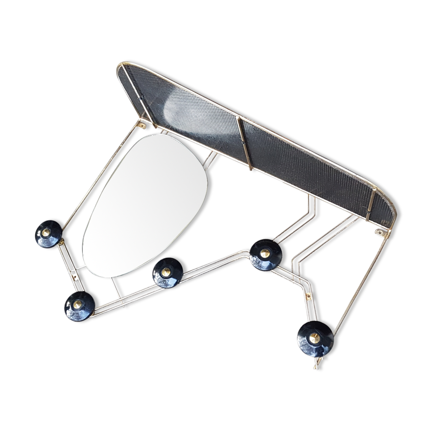 Mirror door perforated jacket vintage kitsch 68x50cm