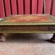 Inde rajasthan, ancienne table basse à thé. bois de teck 19ème siècle