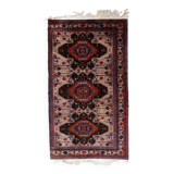 Handmade vintage Caucasian Kazak rug 4' x 6.9' (123cm x 213cm) 1960s
