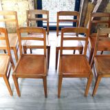 8 vintage bistro chairs Luterma Vibo Vesoul design René Gabriel year