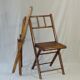 Pair of folding chairs 1950 sitting with blades