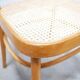 Chaise cannée vintage par J. Hoffmann, éditions Thonet