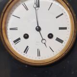 Pendule ancienne marbre noir Napoleon III