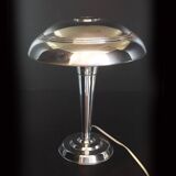 French Art Deco Chrome Mushroom Lamp