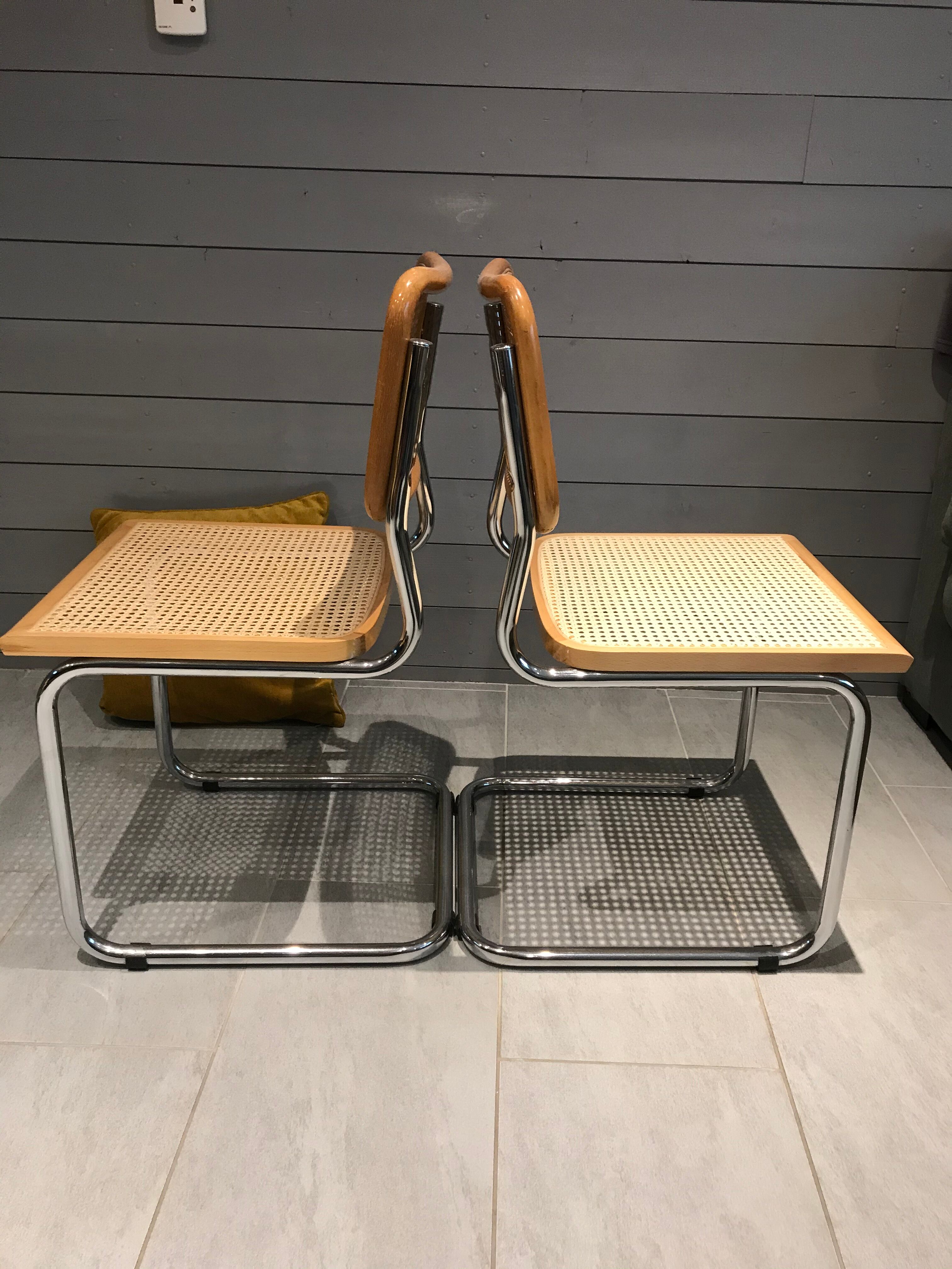Pair of chairs B32 Marcel Breuer