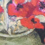 Oil on poppy canvas
