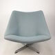 Oyster chair with cross base by Pierre Paulin for Artifort, 1965