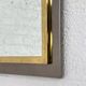 Vintage mirror in varnished metal and brass by BelgoChrome
