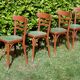 Set of 4 superb vintage Baumann bistro chairs.