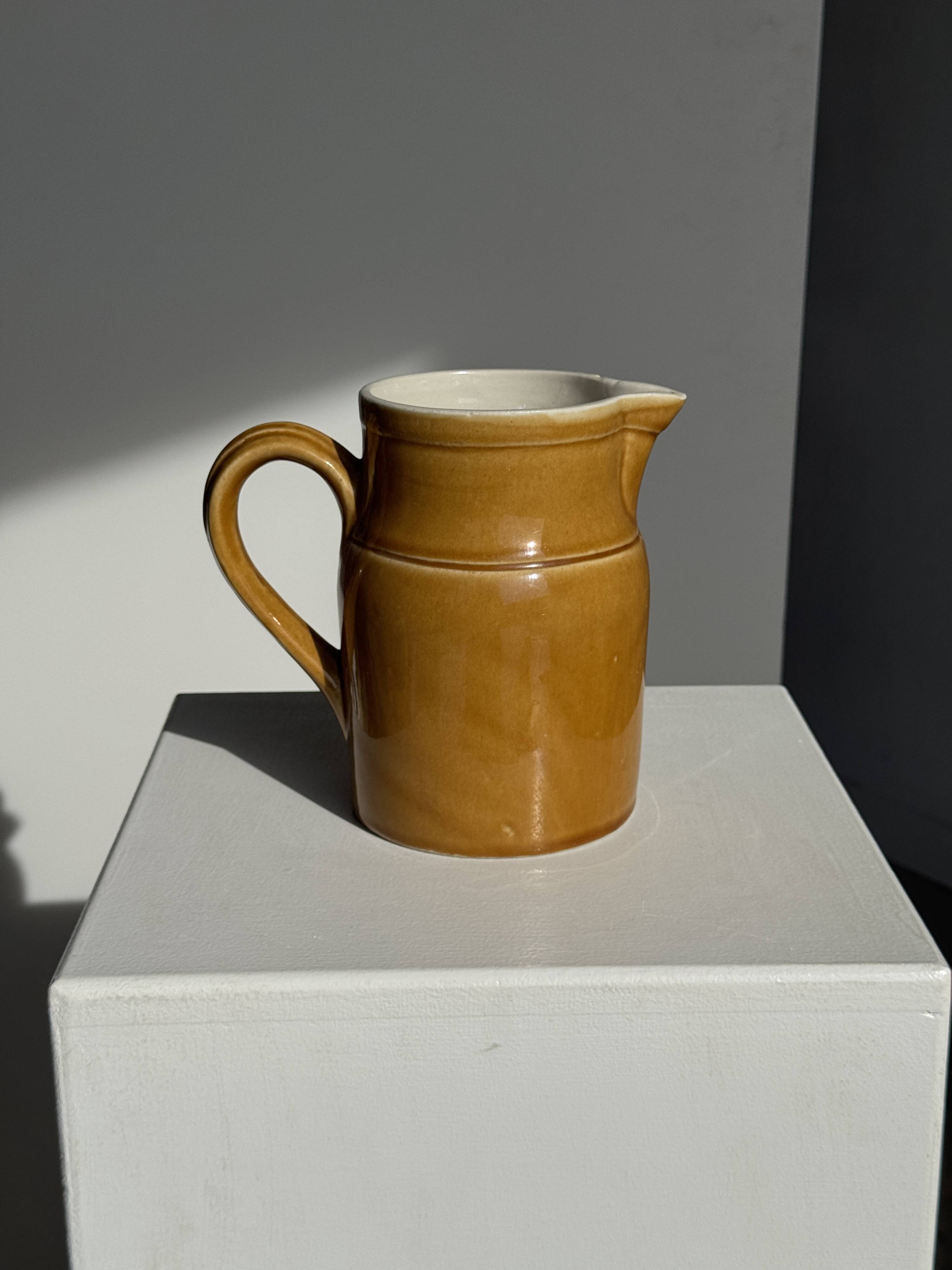 Carafe en céramique jaune Grès Kilt 1 litre H17