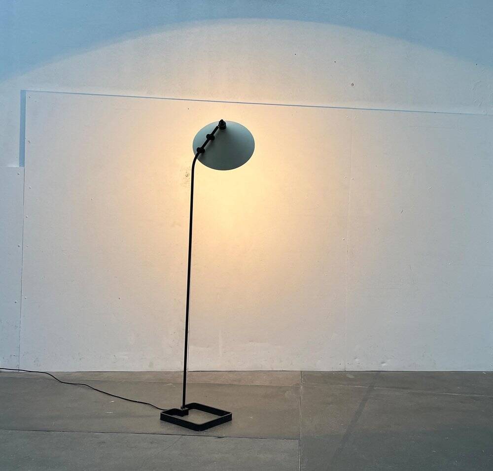 Modern minimalist Danish floor lamp from the mid-century, 1960s.