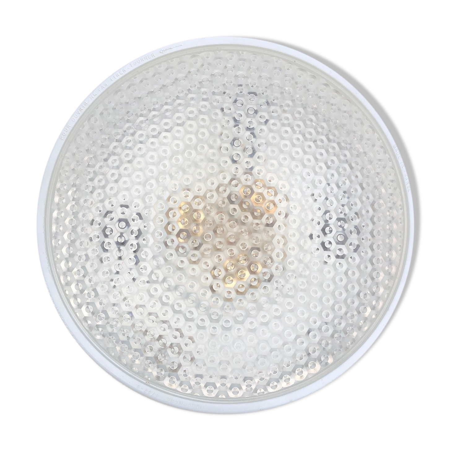 70s holophane wall sconce