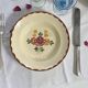 6 assiettes creuses faïence ancienne Longchamp modèle Agen