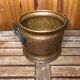 Old copper pot + vintage brass handles #a531